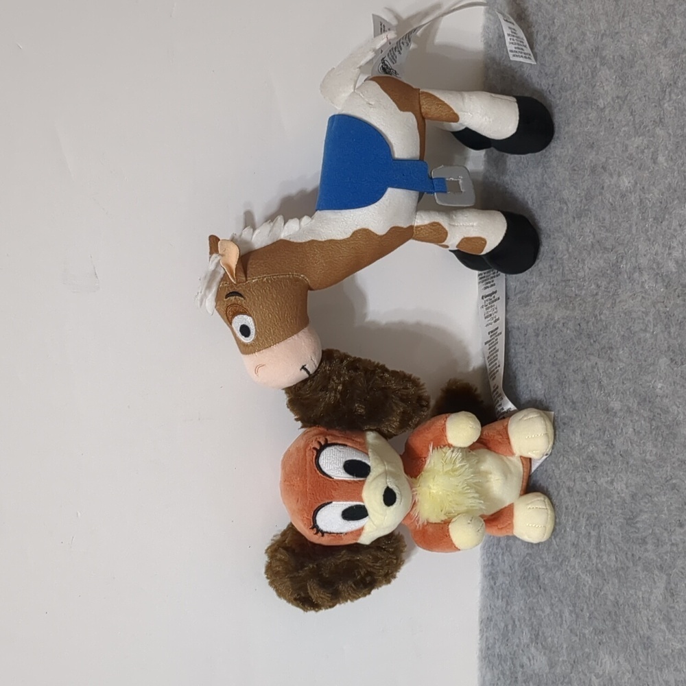 Disney Store Lady and Tramp and Bullseye horse lot of 2  plush
